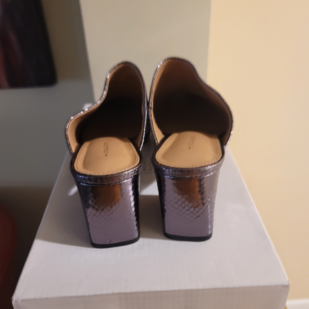 14th & Union Metallic Snake Pattern Mules - Picture 5 of 6